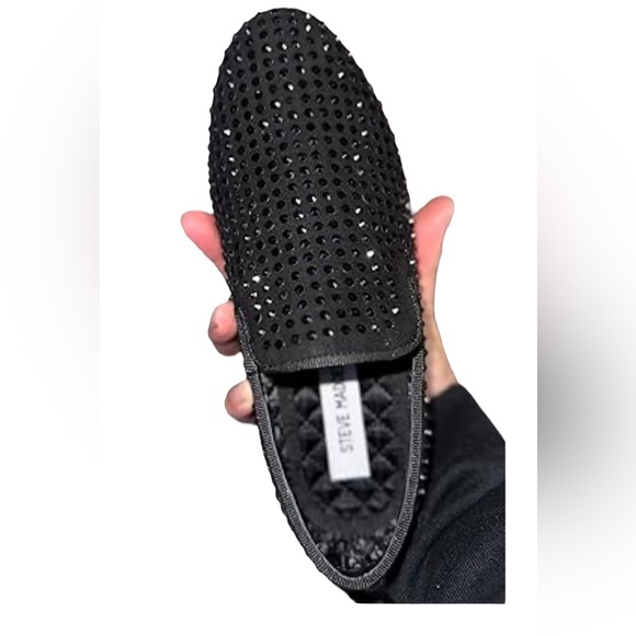 STEVE MADDEN Caviar Black Rhinestone Loafers Slip-On Men’s Size 11.5 - Picture 3 of 13